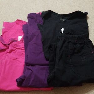 3 Wonderwink scrub sets